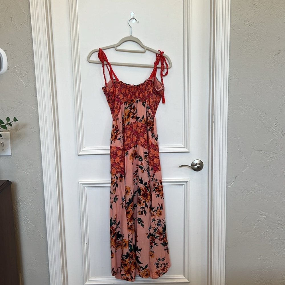 VGUC Free People Lover Boy Floral Patchwork Maxi Dress. Size 2 - Picture 7 of 9